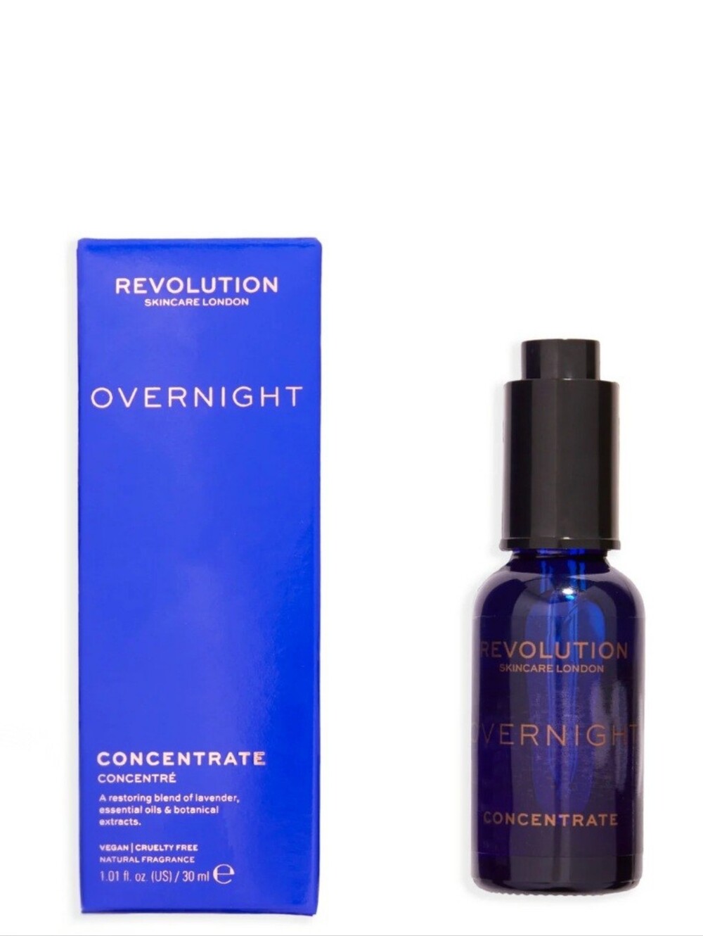 Revolution Overnight Restoring Concentrate - Blue & Black